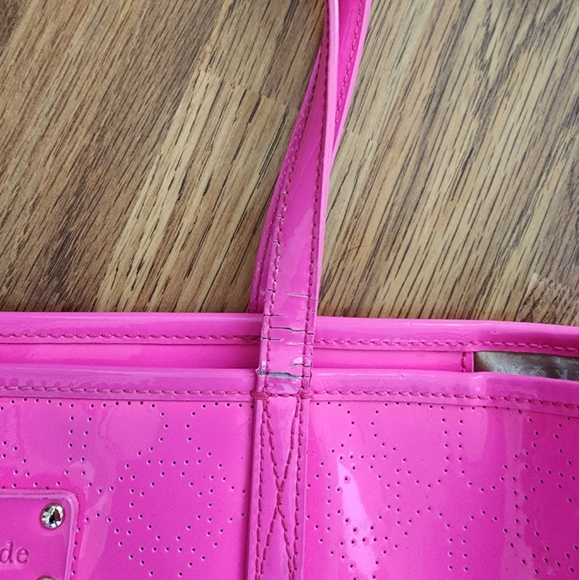 🍁2 for $15🍁 Kate Spade Molly Neon Hot Pink Shoulder Bag Purse Barbie Vibes - Picture 3 of 9